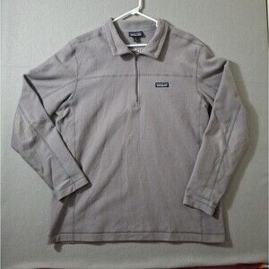 Patagonia Sweater 1/4 Zip Men's XL Fleece Pullover Gray Outdoor Active Preppy